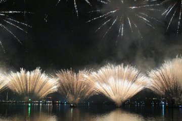 Fukuyama's Ashida River fireworks