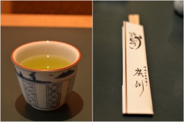 <p>One shall be served with delicious green tea upon seated.</p>