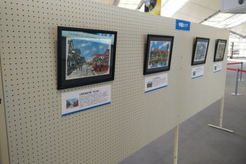 <p>Sketches of places of interest in the prefecture</p>
