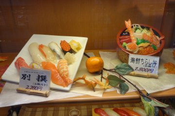 Just point and choose what you like. The pieces of fish here are huge!