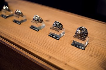 <p>There is a variety of rings in different designs which can be sized to fit</p>