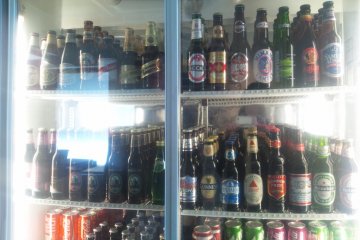 Fridge full of funky beers (including chocolate!)