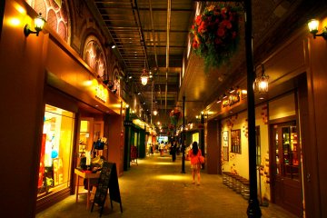 <p>Lines of shops underneath Higashi-Koganei&nbsp;Station</p>