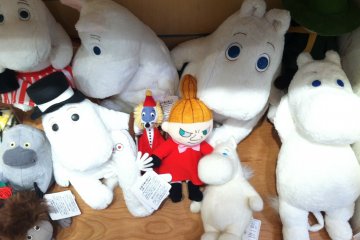 <p>You can find almost all of the Moomin characters, including Mrs.&nbsp;Fillyjonk&nbsp;and the Groke</p>