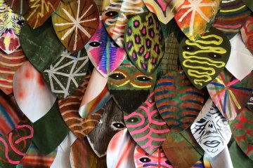 <p>The decorations in Koganecho&nbsp;Bazaar</p>