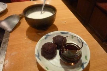 Ingredients for the anko-maki
