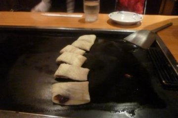 Anko-maki all ready to eat