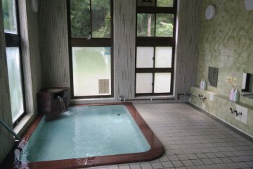 <p>The bath is small but the water is as good as it gets</p>