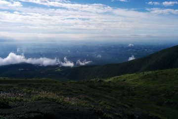 <p>After alighting the ropeway</p>