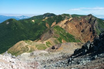 <p>View of Asahi-dake from Chausu-dake</p>