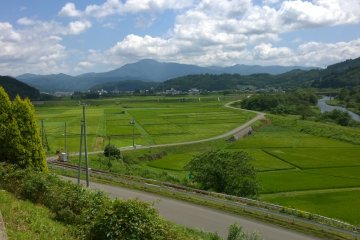 <p>La vue depuis Kaze no oka, la colline venteuse</p>