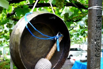 <p>If there's nobody around, ring the bell</p>