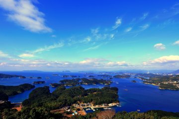 Taman Tenkaiho dan Matahari Terbenam di Nagasaki