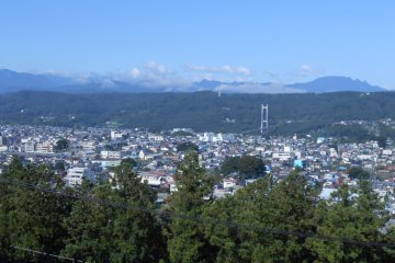 <p>Panoramic view from the restaurant to the North&mdash;loved this panorama.</p>