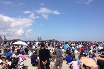 <p>Thousands gather for the Air Show</p>