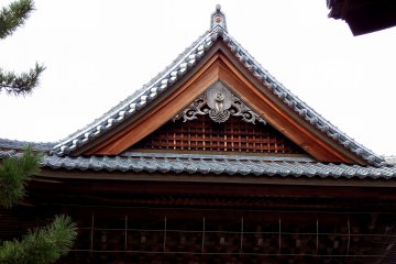 <p>Roof tiles of the main temple building</p>