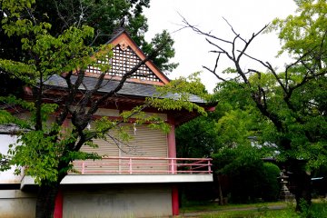 <p>Shrine building with roller doors!</p>