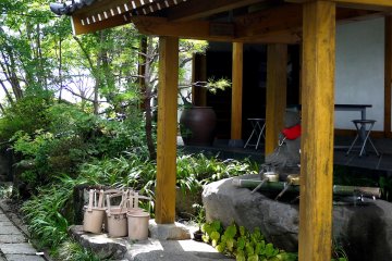 <p>Wooden buckets for grave cleaning</p>