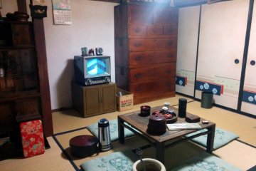 <p>A post war reconstruction of a typical living room</p>