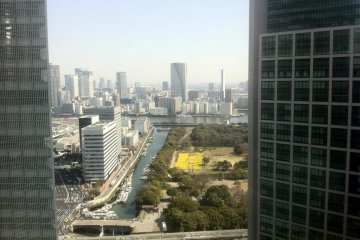 looking east from the japanese restaurant