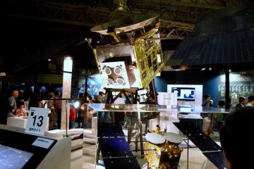 <p>Life-size replica of Japan's unmanned spacecraft 'Hayabusa (Peregrine Falcon)'. The Hayabusa landed on the asteroid 'Itokawa', collected samples, and returned to Earth successfully in 2010!</p>