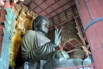 <p>The statue of the Great Buddha. It's almost impossible to express how significant his presence is in this two-dimensional&nbsp;photo...</p>
