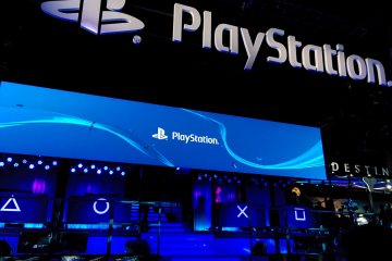 <p>PlayStation presentation at Sony's booth</p>