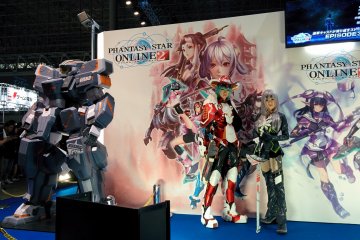 <p>Phantasy Star at the Sega booth</p>