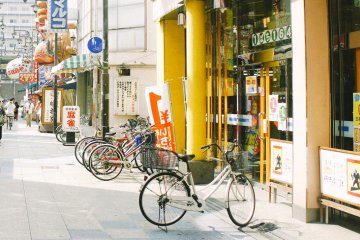 <p>Sepeda menjadi salah satu transportasi utama di Osaka</p>