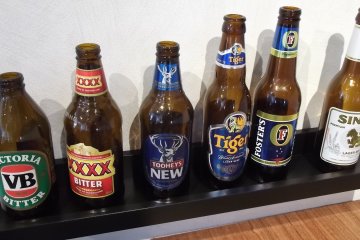 <p>The beer menu</p>