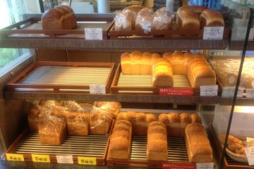 <p>Some of the rustic French breads</p>
