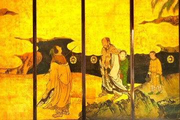 <p>Sliding door painting of 'Gunsen-zu (sages)', which is said to have been painted by Kano Takanobu of the Kano School</p>