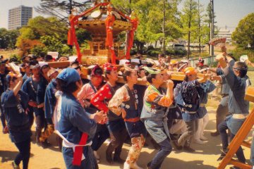No fighting for this effete, prancing, dancing 'Edo' shrine.