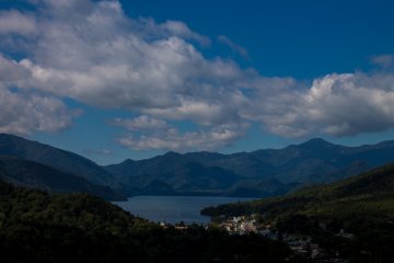<p>Chuzenjiko from a distance.</p>