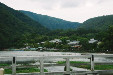 <p>View of Mount Arashiyama from Togetsukyo</p>
