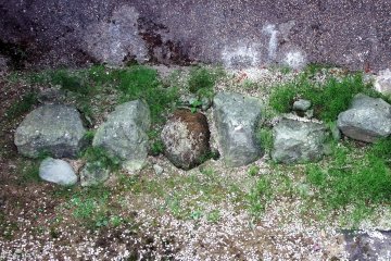 <p>Stones from the original castle built in 1575 by Shibata Katsuie</p>