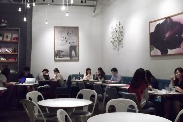 <p>The view from my table</p>