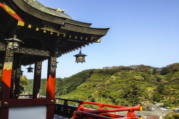 A gorgeous view of the mountainous terrain from the main balcony.