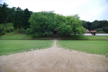 Looking over the grounds to Shizutani School, Bizen City, Okayama