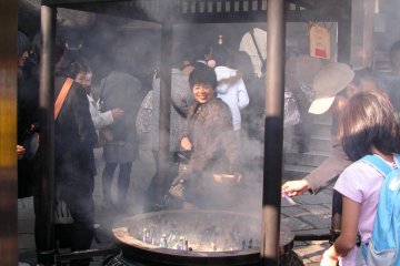 Incense burner at the shrine