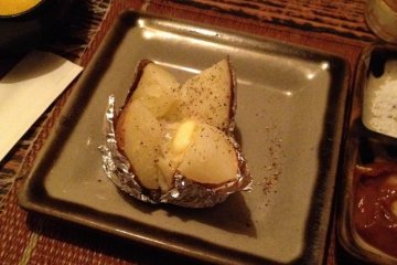 Love their baked potato, great alternative to the usual rice