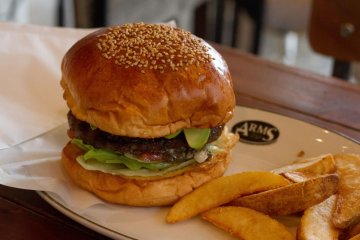 <p>My favorite, the avocado burger</p>