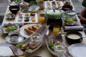 Breakfast table - or should I say brunch?