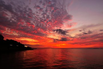 Burning Sky and Sea in Futami, Iyo