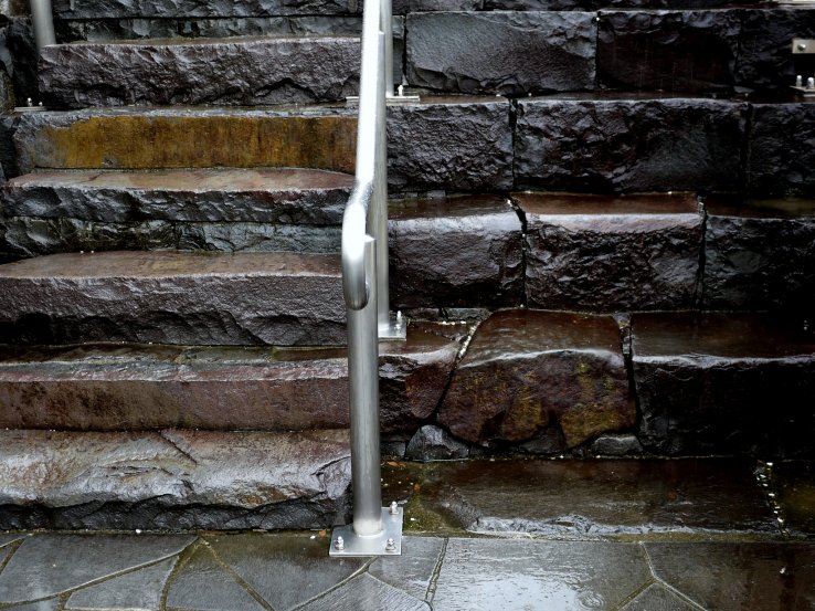 <p>Modern-sized steps versus 16th century sized steps</p>