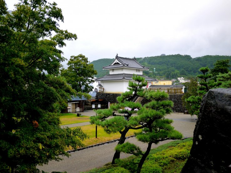 <p>View of Inari Yagura Tower from across the park</p>
