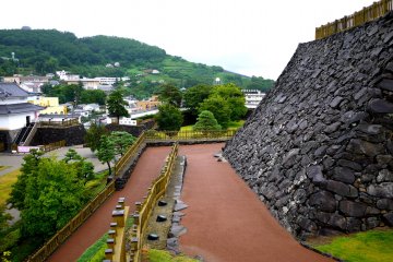 <p>You can see the terraced vineyards on Mount Atago, and just make out one of the pagodas at Chozen-ji</p>