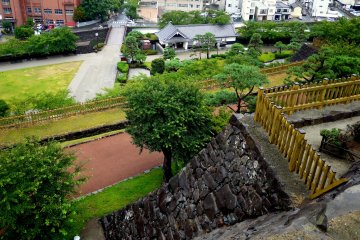 <p>A section of the moat still exists in this direction</p>