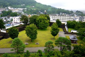 <p>Looking over the Honmaru enclosure toward Chozen-ji. Can you see the pagoda? &nbsp;</p>