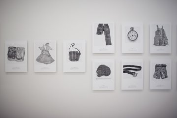 <p>Photographs of artifacts left after the Hiroshima atomic bomb disaster. Exhibited at the Shinko&nbsp;Pier Exhibition Hall, these photographs are a harrowing memory of Japan's modern wartime history.&nbsp;</p>